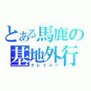 とある馬鹿の基地外行動（クレイジー）