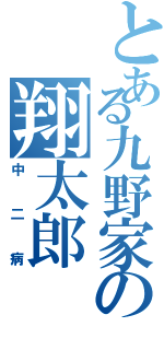 とある九野家の翔太郎（中二病）