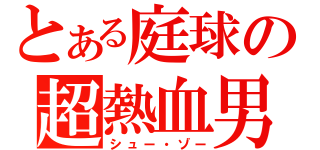 とある庭球の超熱血男（シュー・ゾー）