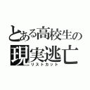 とある高校生の現実逃亡（リストカット）