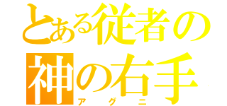 とある従者の神の右手（アグニ）