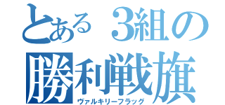 とある３組の勝利戦旗（ヴァルキリーフラッグ）