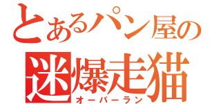 とあるパン屋の迷爆走猫（オーバーラン）