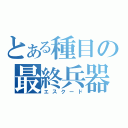 とある種目の最終兵器（エスクード）