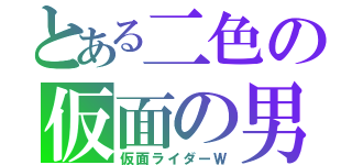 とある二色の仮面の男（仮面ライダーＷ）