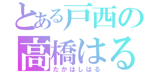 とある戸西の高橋はる（たかはしはる）