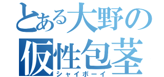 とある大野の仮性包茎（シャイボーイ）