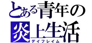 とある青年の炎上生活（デイフレイム）