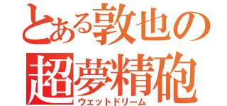 とある敦也の超夢精砲（ウェットドリーム）