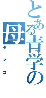 とある青学の母（タマゴ）