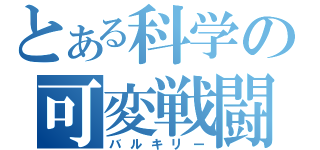 とある科学の可変戦闘機（バルキリー）