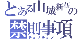 とある山城新伍の禁則事項（チョメチョメ）