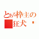 とある枠主の 狂犬▪︎（）