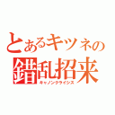 とあるキツネの錯乱招来（キャノンクライシス）