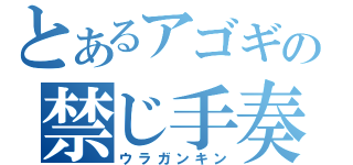 とあるアゴギの禁じ手奏法（ウラガンキン）