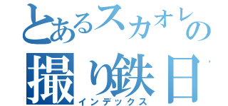 とあるスカオレの撮り鉄日記（インデックス）