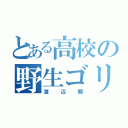 とある高校の野生ゴリラ（渡辺鯛）