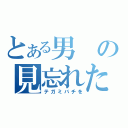 とある男の見忘れた（テガミバチを）