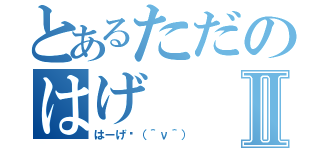 とあるただのはげⅡ（はーげ♡（＾ν＾））