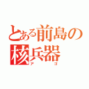 とある前島の核兵器（アゴ）