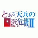 とある天兵の卡蛋危機Ⅱ（離我遠一點唷！~）