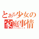 とある少女の家庭事情（バイオレンス）