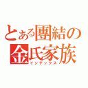 とある團結の金氏家族（インデックス）