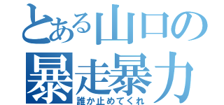 とある山口の暴走暴力（誰か止めてくれ）