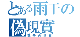 とある雨干の偽現實（電子の世界）