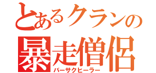 とあるクランの暴走僧侶（バーサクヒーラー）