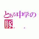 とある中学の豚（ブス）