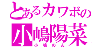 とあるカワボの小嶋陽菜（小嶋のん）