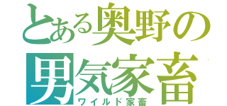 とある奥野の男気家畜（ワイルド家畜）