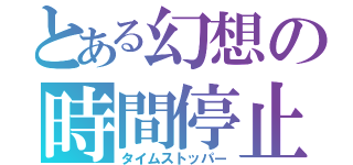 とある幻想の時間停止（タイムストッパー）