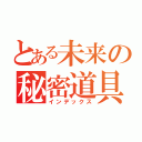 とある未来の秘密道具（インデックス）