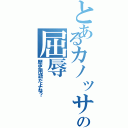 とあるカノッサの屈辱（歴史用語だよね？）