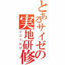 とあるサイゼの実地研修（じごくたび）