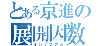 とある京進の展開因数分解（インデックス）