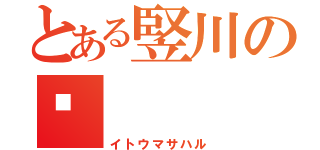 とある竪川の