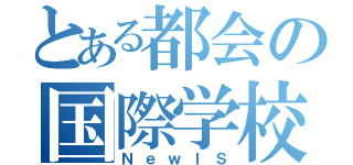 とある都会の国際学校（ＮｅｗＩＳ）