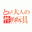 とある大人の性的玩具（オナホール）