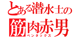 とある潜水士の筋肉赤男（ペンタックス）