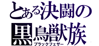 とある決闘の黒鳥獣族（ブラックフェザー）