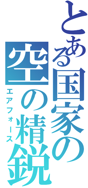 とある国家の空の精鋭（エアフォース）