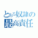 とある奴隷の最高責任者（☯）