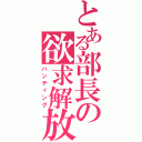 とある部長の欲求解放（ハンティング）