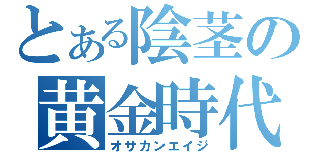 とある陰茎の黄金時代（オサカンエイジ）