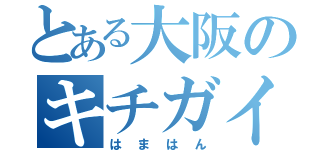 とある大阪のキチガイ鉄（はまはん）