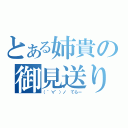 とある姉貴の御見送り（（゜∀゜）ノ てらー）