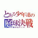 とある少年達の庭球決戦（超次元テニヌ）